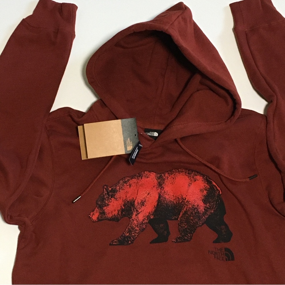 The North Face Pullover Hoodie Hooded Sweatshirt Sweater Mens Sz S Red New NWT